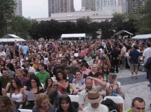 the crowd seeks a thrill